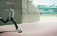 David Beckham kicks off the Olympics for Samsung