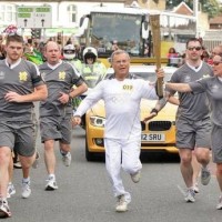 Sorrell and the world's biggest Olympic torch