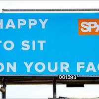 Spy's face-sitting exploits lead to poster ban