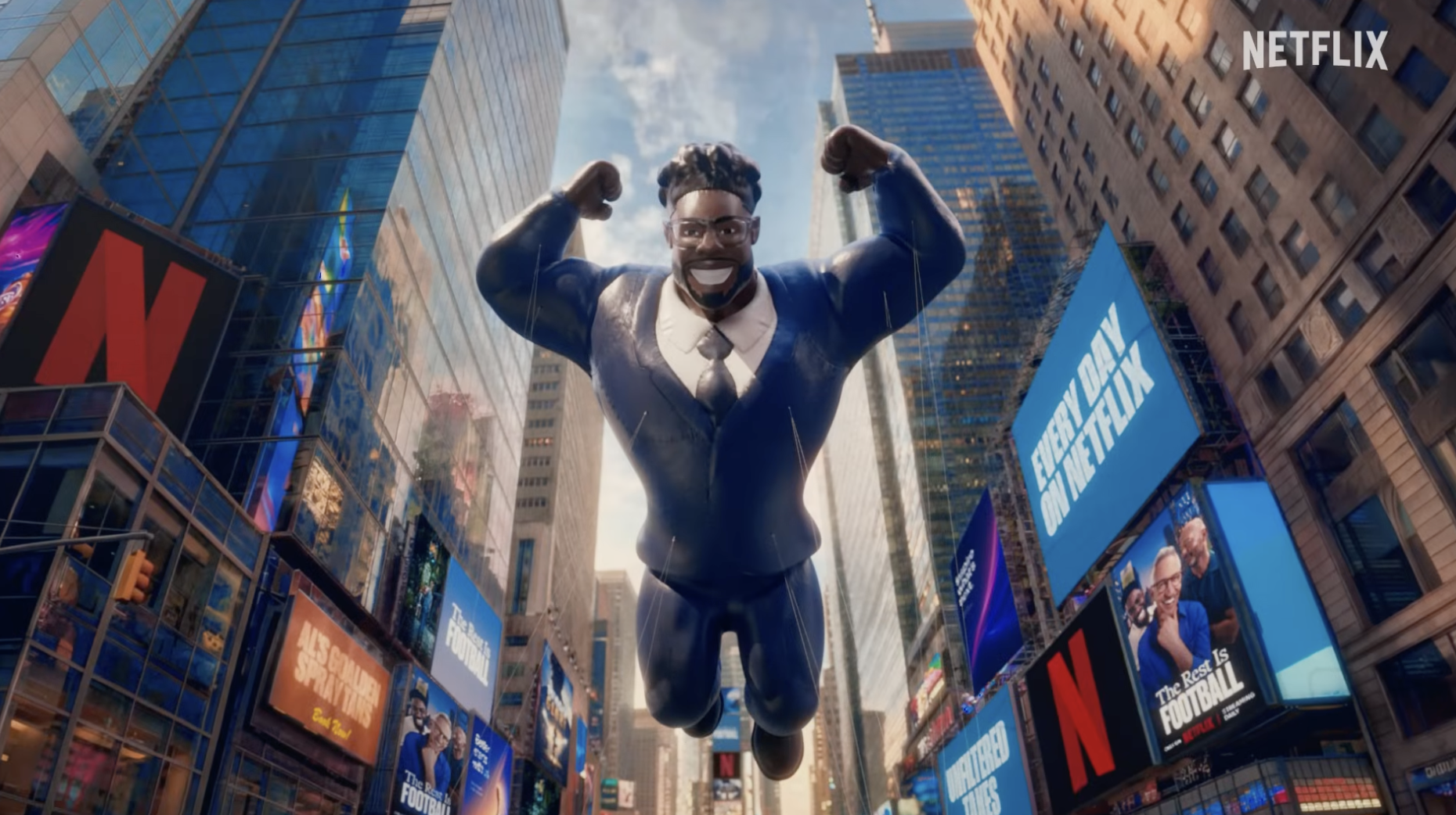 Netflix ad to promote The Rest is Football, streaming daily in the UK during the World Cup (Source: Netflix/YouTube).