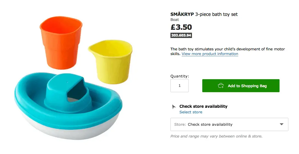 ikea giant bath toy