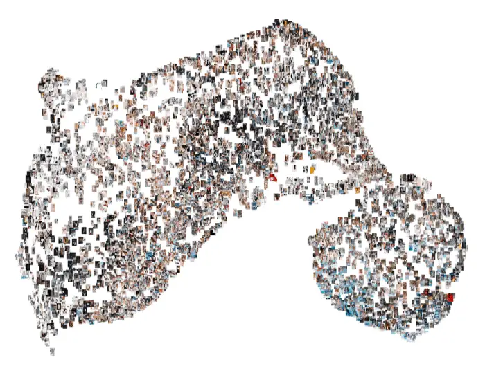 Here’s how the architecture maps the images. Observe the groups in the image categories.